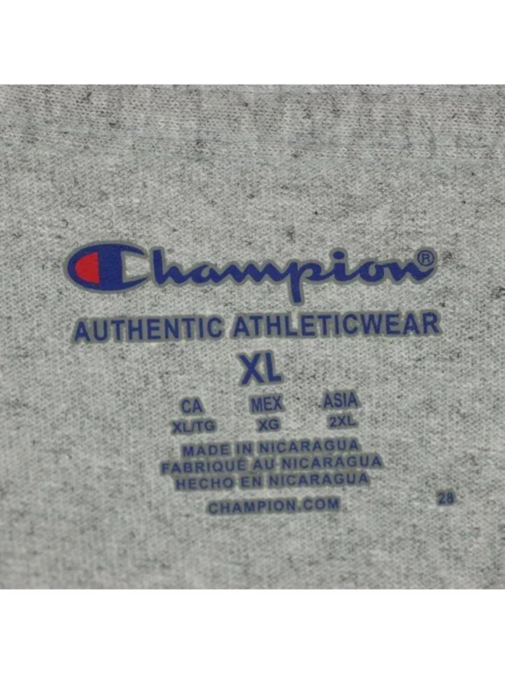 Champion Men's XL Gray Hamline University Dad Graphic Crew Neck Short Sleeve Tee - Picture 7 of 8